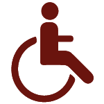 Pictogramme handicap accessibilité fauteuil